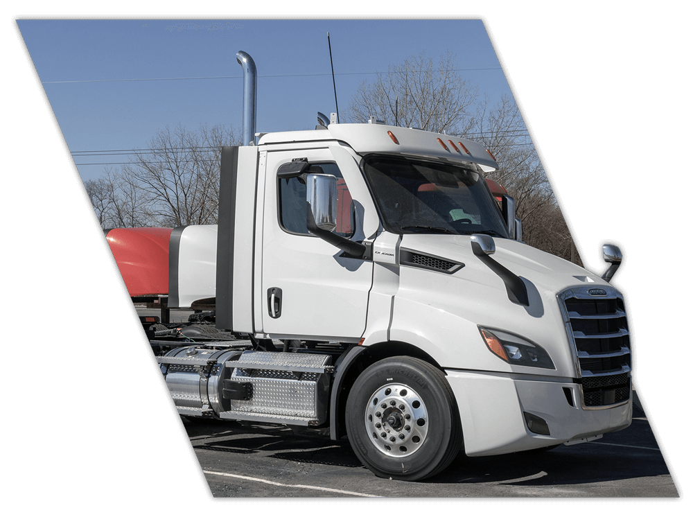 White truck used for fleet training courses in Alabama